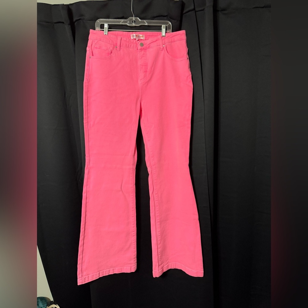 Risen/ Freckled Poppy  collab women's Flare & Wide Leg Jeans - Pink